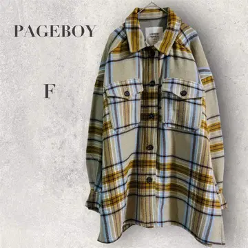 [ PAGEBOY ] 자켓 F 아우터 체크 무늬 두꺼운 원단 캐주얼