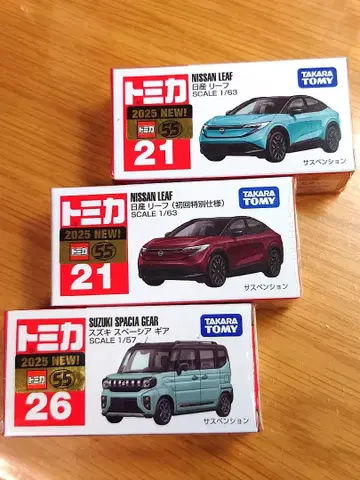 토미카 닛산 리프 스즈키 스페이시아 기어 3대 세트