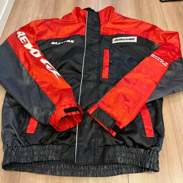 BRIDGESTONE 방풍 점퍼 레드/블랙