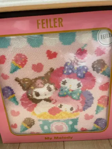 [ 미개봉 새상품 ] 산리오 마이멜로디 마이멜로 쿠로미 페이러 손수건