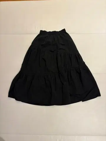 블랙 플레어 스커트 38