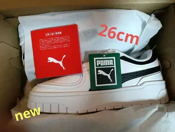 [미사용 새상품] PUMA 통굽 스니커즈 CALI 드림 가죽 26cm