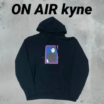 ON AIR kyne 그래픽 아트 블랙 후드티 M 사이즈