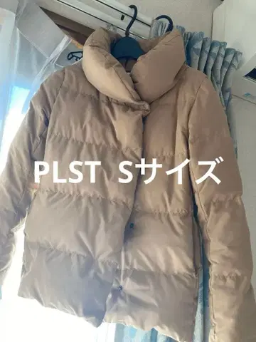 [ PLST 플라스테 ] 숄카라 숏 다운 자켓 S 카멜 다운 코트