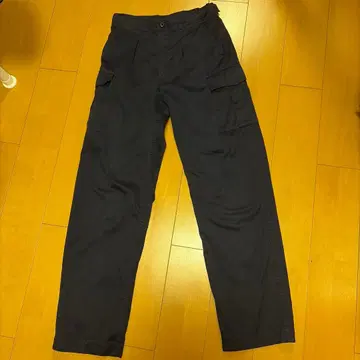 네이비 기믹 카고 팬츠 복수 포켓