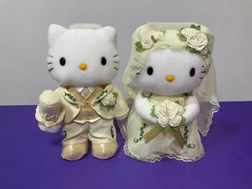 헬로키티 웨딩 봉제 인형 세트