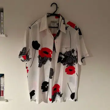 알로하 셔츠 반팔 플라워 프린트