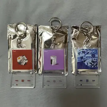 the paddles 재생 화면풍 랜덤 아크릴 키링 3개 세트