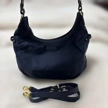 매킨토시 필로소피의 네이비 나일론 숄더백