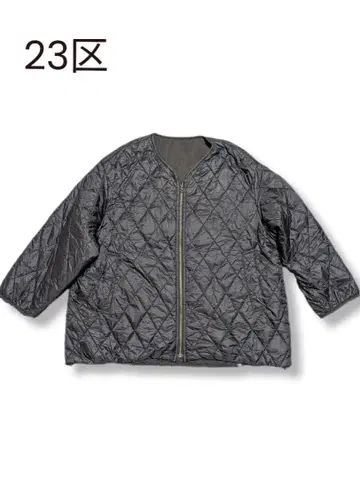 새상품급 23구 충전솜 리버서블 퀼팅 자켓 44 블랙