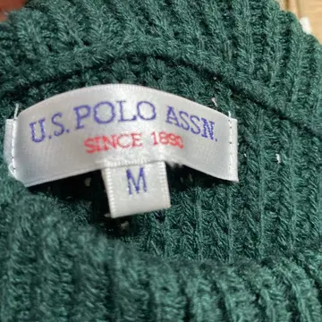 U.S. POLO ASSN. 다크 그린 니트 M