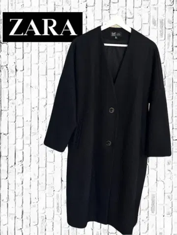 ZARA 노카라 블랙 코트