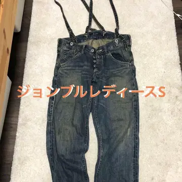 젬블 살로펫 서스펜더 포함 다크 블루 데님 여성용 S