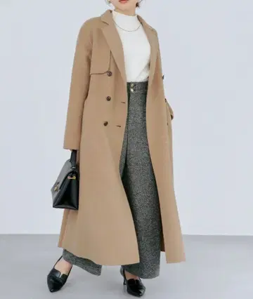 COHINA 울 리버 트렌치코트 [작은 키 작은 체구 여성]