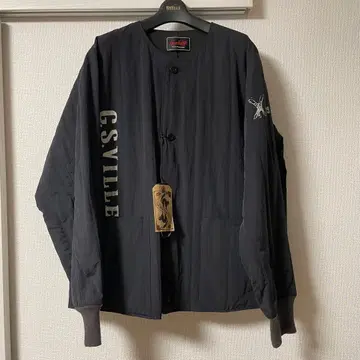 GANGSTERVILLE 갱스터빌 퀼팅 자켓 블랙