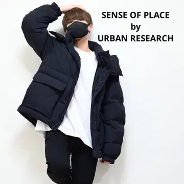 센스 오브 플레이스(어반 리서치) 그린 다운 자켓 블랙