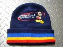 미키마우스 컬러풀 니트 캡 미국 빈티지 의류
