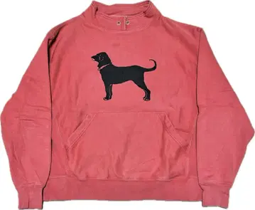 더 블랙 도그 하이넥 맨투맨 리버스 위브