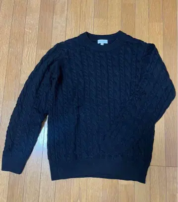 BEAUTY&YOUTH 케이블 니트 스웨터 S 블랙