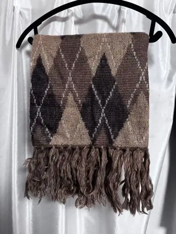 [ 새상품 ] 24AW M/Shaggy Argyle Knit 머플러