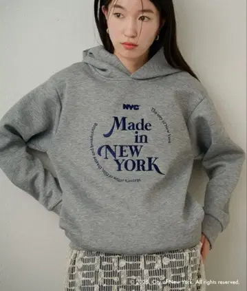 GOOD ROCK SPEED NYC 후디 그레이