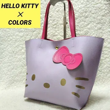 HELLO KITTY COLORS 콜라보 토트백 키티 보라색 핑크