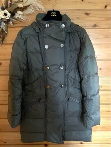 MAX&CO 2way 다운 코트 A라인 메탈 버튼 더블 포켓