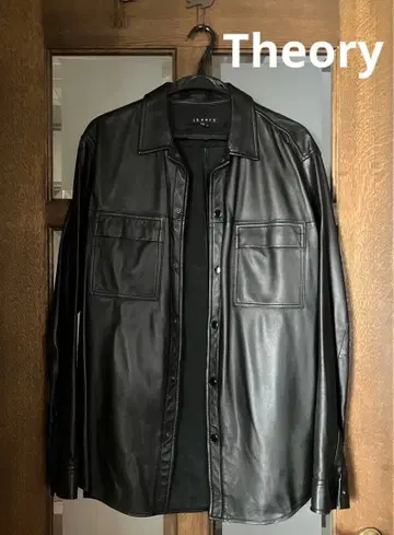theory 양가죽 셔츠 자켓 L 블랙