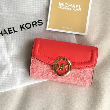 새상품 마이클코어스 MICHEAL KORS 레드 키케이스
