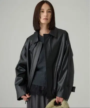 택 포함 새상품 BABYLONE 바빌론 인조 가죽 커버올