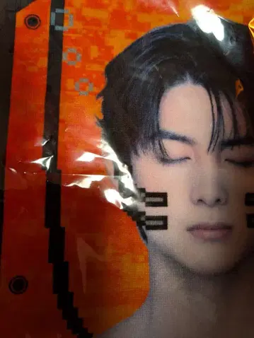 오렌지색 캐릭터 타월