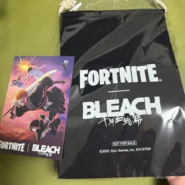 FORTNITE BLEACH 천년혈전편 복조리 파우치 & 엽서