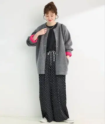 그레이 오버 사이즈 가디건