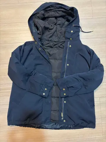 밴야드 스톰 3way 네이비 후드 부착