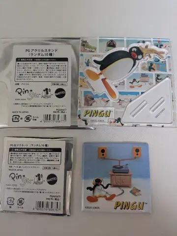 PINGU 아크릴 스탠드 캔 마그넷 미사용 핑구