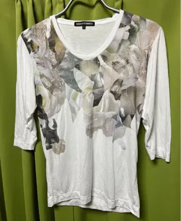 5351 풀옴 프린트 5부 소매 티셔츠 3