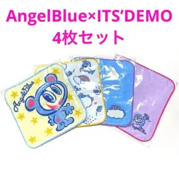 AngelBlue x ITS'DEMO 엔젤 블루 손수건 타월 4장 세트