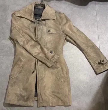 토네이도 마트 트렌치코트 TCT6505 M 그레이 마이크로 스웨이드