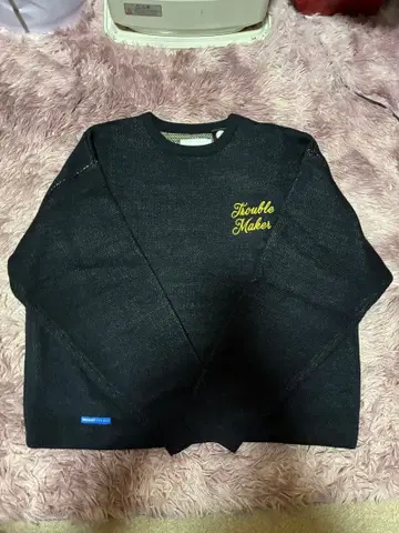 SEQUENZ 트러블 메이커 니트 스웨터 L 네이비