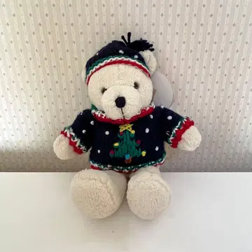 크리스마스 스웨터 곰 봉제 인형
