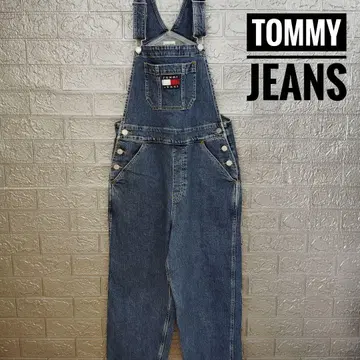 타미힐피거 TOMMY JEANS 구제 오버롤 S 인디고 살로펫