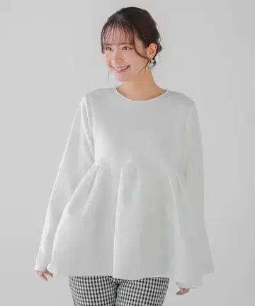 볼륨 턱 페플럼 상의