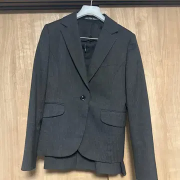 그레이 비즈니스 정장 스커트 수트 상하의