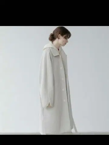 [ EKCOOKIES ] 소매 라운드 바이컬러 파이핑 코트