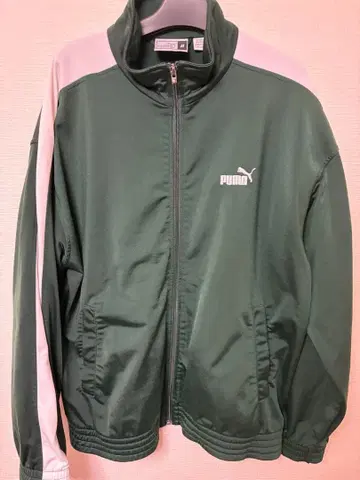 PUMA 다크 그린 저지 M
