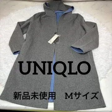 미사용 새상품 UNIQLO 여성용 더블 페이스 후디드 코트 M 사이즈
