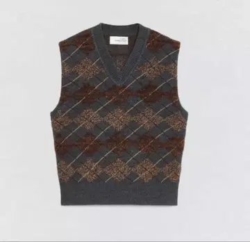 Zara SOSHI OTSUKI 텍스처 다이아몬드 니트 베스트 S-M