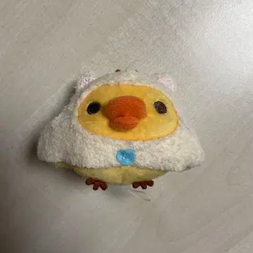 리락쿠마 키이로이토리 고양이 고양이 온천 키링 봉제 인형