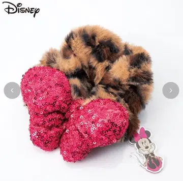 미니 마우스 아베일 레오파드 무늬 스크런치