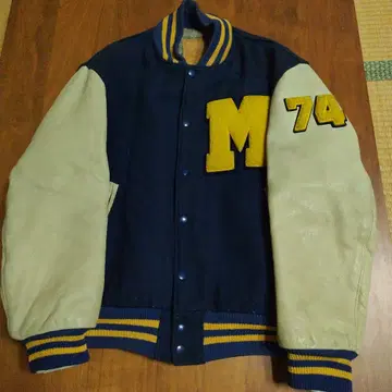 Golden Bear 바시티 자켓 M74 네이비/크림 L